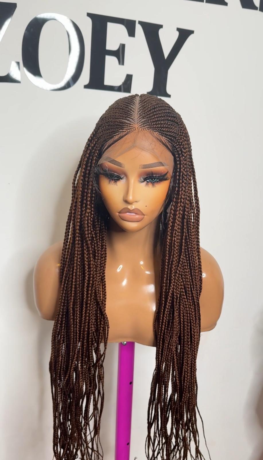 Full Lace 2 steps Colour 33 Braided Wig-image